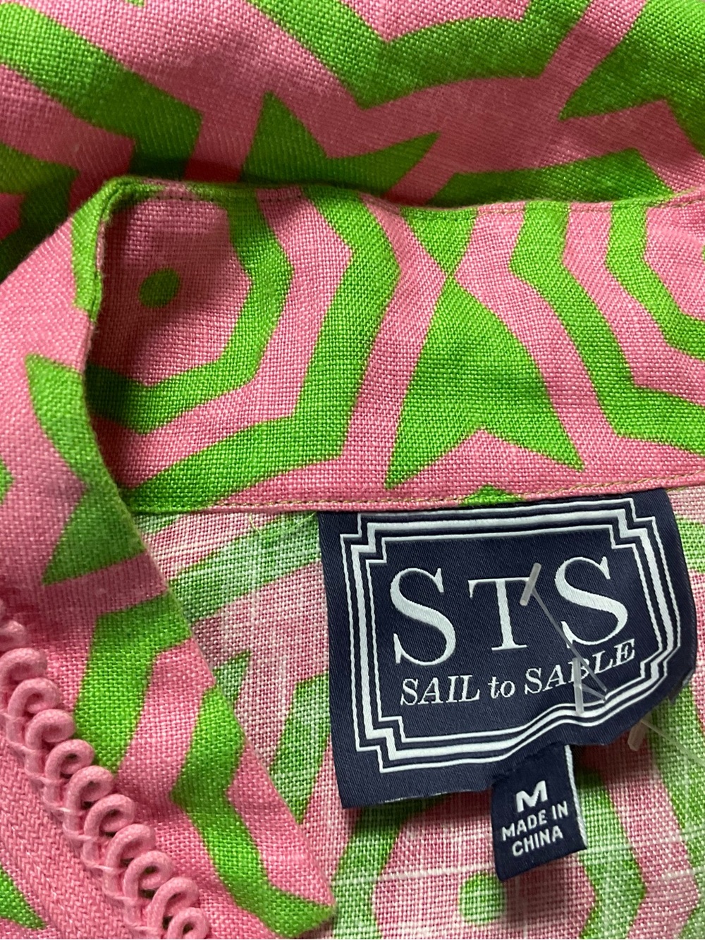 Sail to Sable Neon Pink & Lime Starprint Tunic - Picture 5 of 6